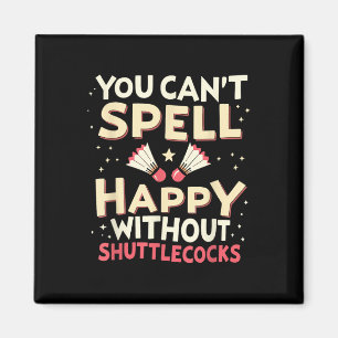 Aimant Raquette de l'équipe de raquette de Badminton - Jo