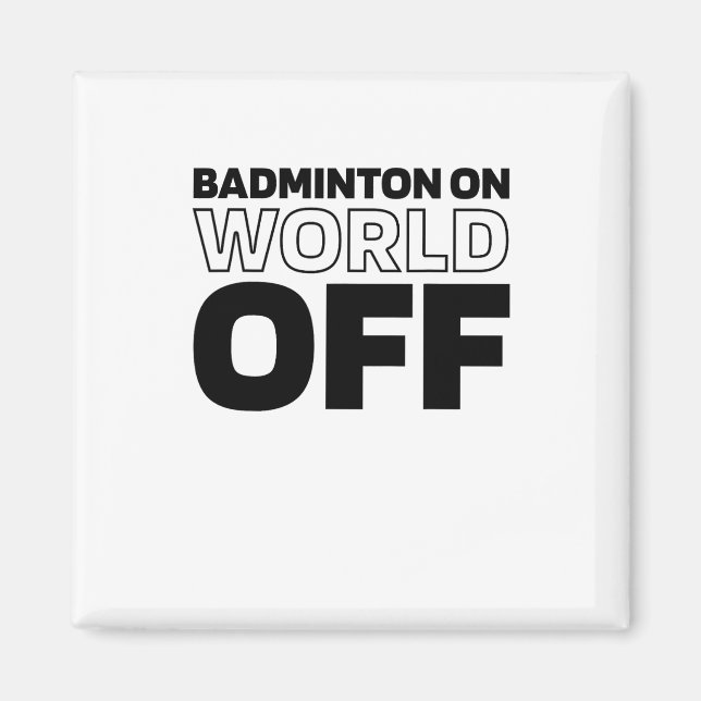 Aimant Raquette De Navette - Raquette De Cour Badminton S (Devant)