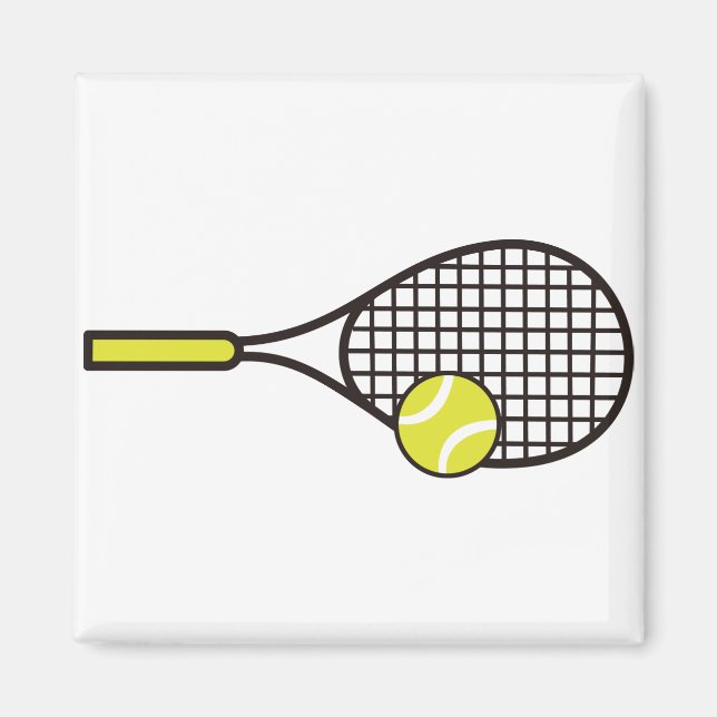 Aimant Raquette et balle de tennis (Devant)