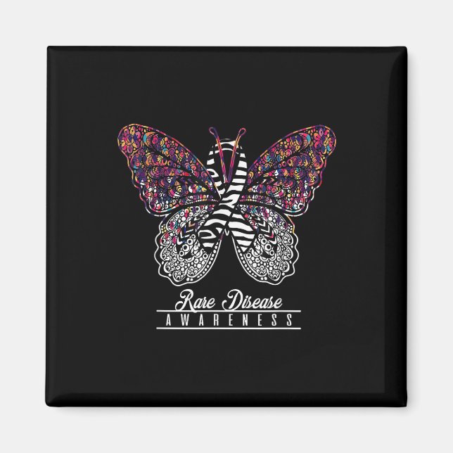Aimant Rare Maladie Sensibilisation Chemise Papillon Amat (Devant)