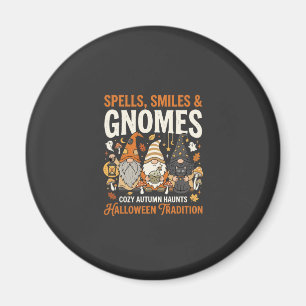 Aimant Rassemblement de Gnome Confortable d'Halloween