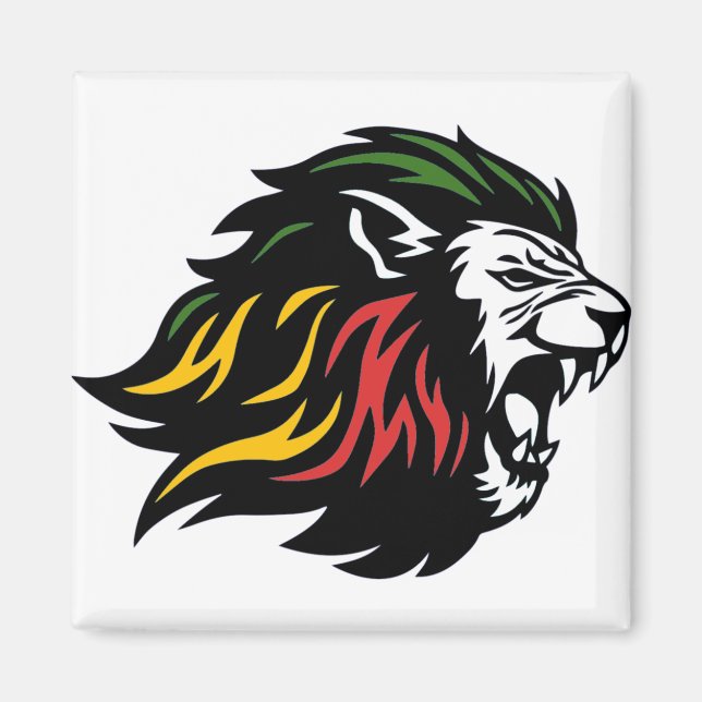 Aimant Rasta Lion (Devant)