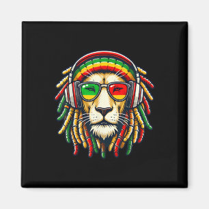 Aimant Rasta Reggae Music Lion Jamaïque
