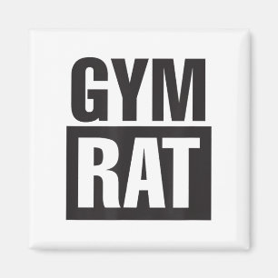 Aimant Rat de gym - Entraînement - Hustle - Forme physiqu