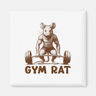 Aimant Rat de gym Fitness Bodybuilding Drôle de Workout G