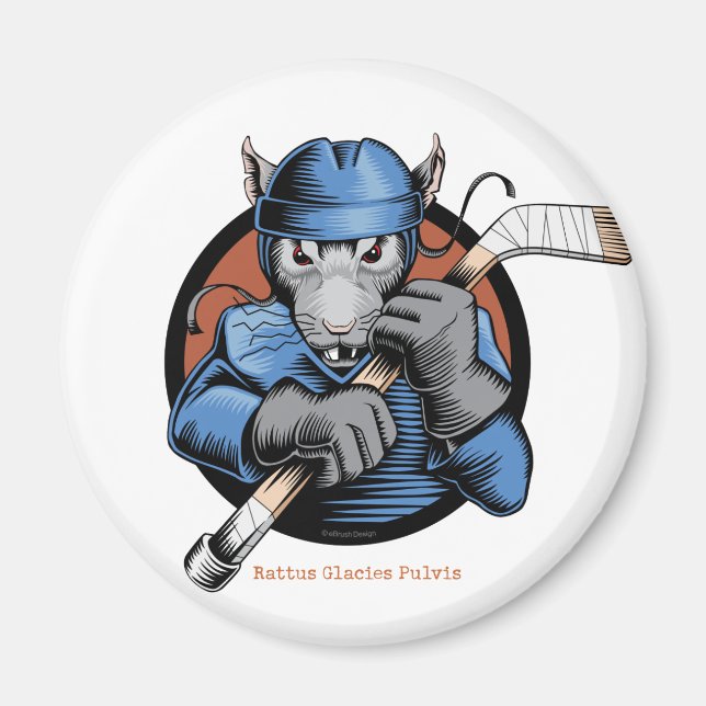 Aimant Rat de hockey (Devant)
