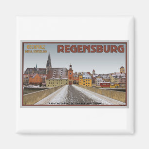 Aimant Ratisbonne - vue de Steinerne Brücke