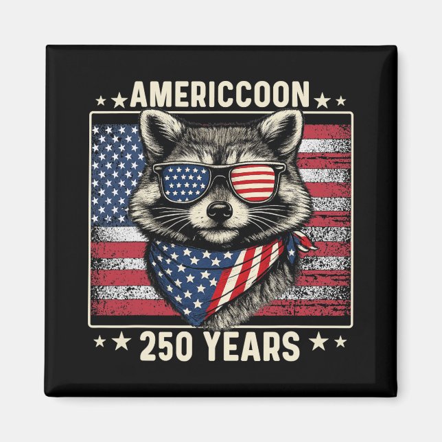 Aimant Raton 250e anniversaire 1776 2026 250 ans 4e O (Devant)