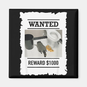 Aimant Ratons laveurs ivres drôles recherchés récompense