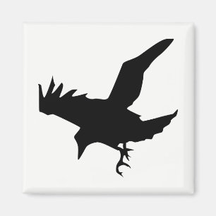 Aimant Raven Silhouette