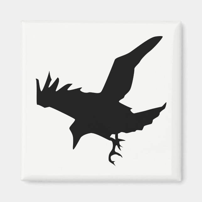 Aimant Raven Silhouette (Devant)
