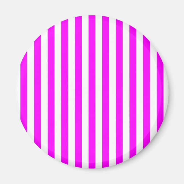Aimant Rayures Magenta (Devant)