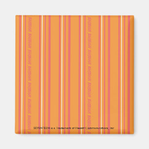Aimant Rayures minces oranges