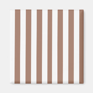 Aimant Rayures Verticales Vintage Mousse de Mocha Blanc