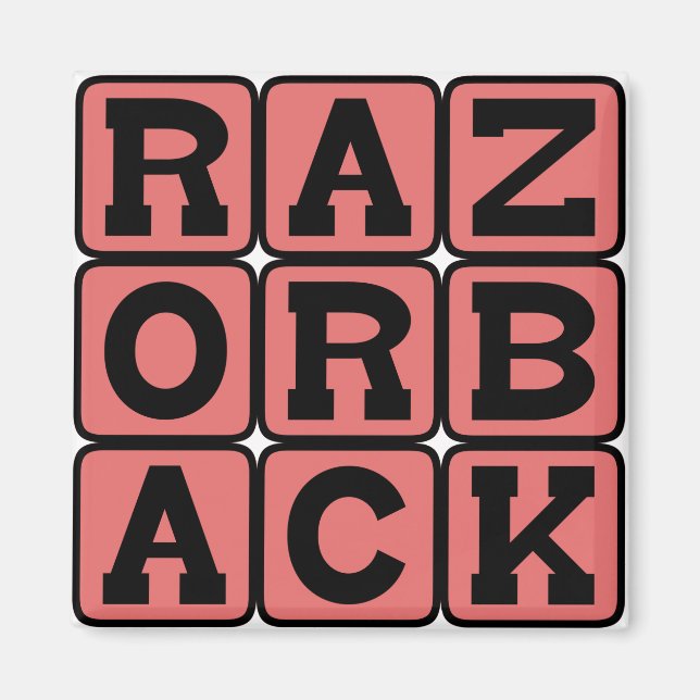 Aimant Razorback, Sanglier (Devant)