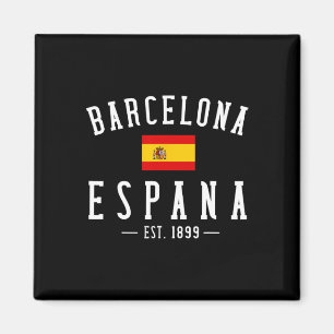 Aimant Rcelona Espagne Espagne Est. Drapeau Carte Souveni