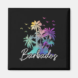 Aimant Rdos Plage Vintage Palmiers Vacances Jan