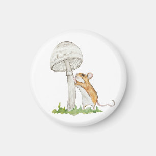 Aimant Réalisez une souris et un champignon de champ amus