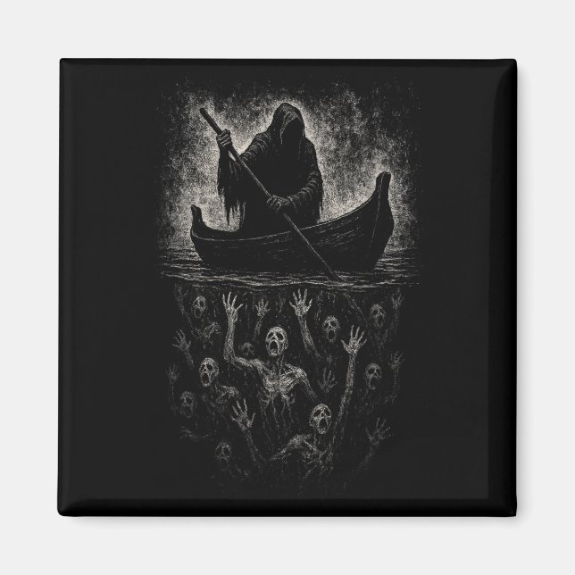 Aimant Reaper Horreur Goth Charon Hades Underworld Mythol (Devant)