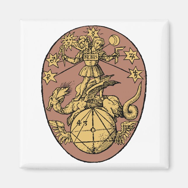 Aimant Rebis alchimique (Devant)