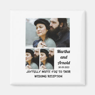 Aimant Réception de mariage coutume 3 Photo Collage
