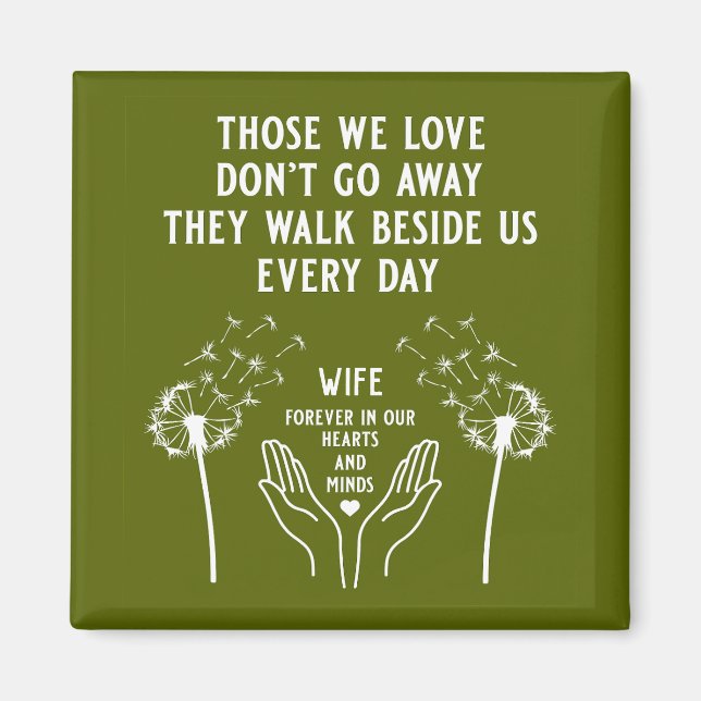 Aimant Réception funéraire en mémoire (Devant)