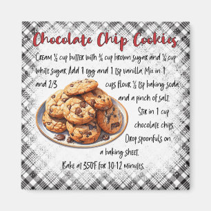 Aimant Recette de biscuits aux pépites de chocolat
