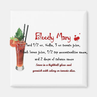 Aimant Recette de boisson Bloody Mary