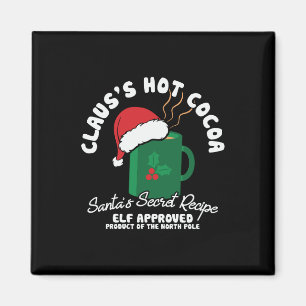 Aimant Recette secrète Père Noël cadeau de Noël