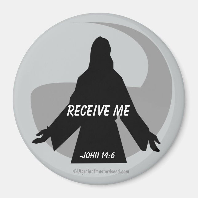 Aimant Recevez-moi Jean 14:6 Citations bibliques (Devant)