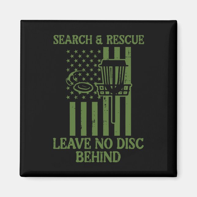 Aimant Recherche Secourir Aucun Disque Derrière Drapeau F (Devant)