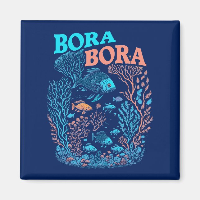 Aimant Récif corallien de Bora Bora (Devant)