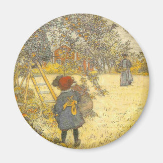 Aimant Récolte d'Apple par Carl Larsson Vintage