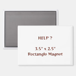 Aimant rectangle 3,5" x 2,5"