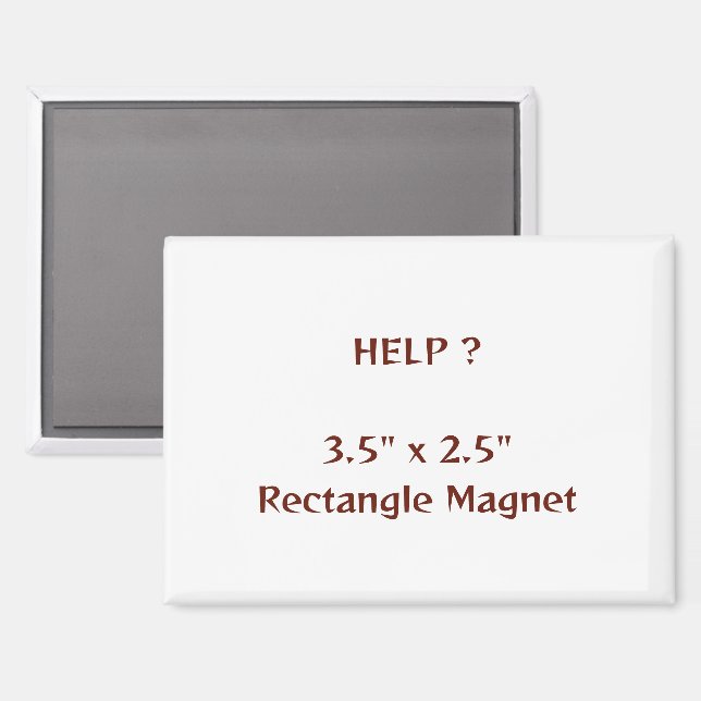 Aimant rectangle 3,5" x 2,5" (Recto/Verso)