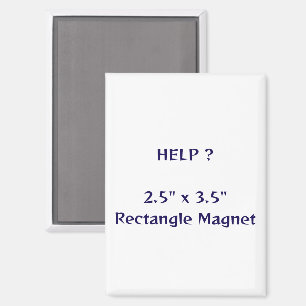 Aimant rectangle 6,4 x 8,9 cm