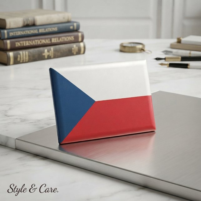 Aimant rectangle du drapeau national de la Républi (National Flag of Czech Republic Rectangle magnet)