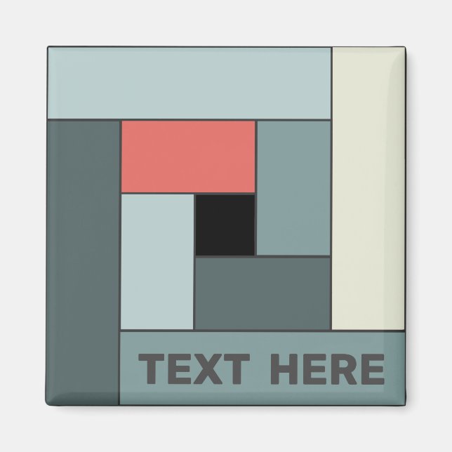 Aimant Rectangles géométriques (ver6) avec n'importe quel (Devant)