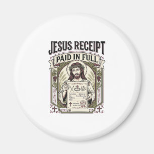 Aimant Reçu de Jésus payé en totalité Reçu de Jésus payé
