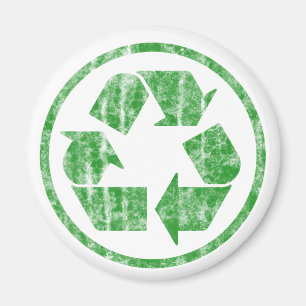 Aimant Recyclage pour sauver la planète Terre, symbole