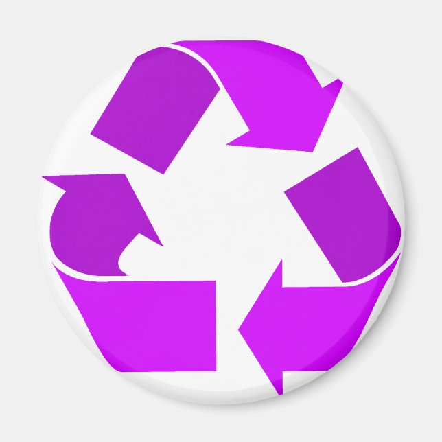 Aimant Recyclage violet (Devant)