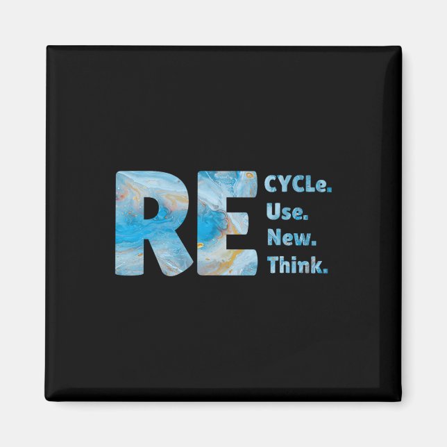 Aimant Recycle Réutiliser Renouveler Repenser la crise De (Devant)