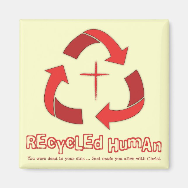 Aimant Recycler l'aimant humain (Devant)