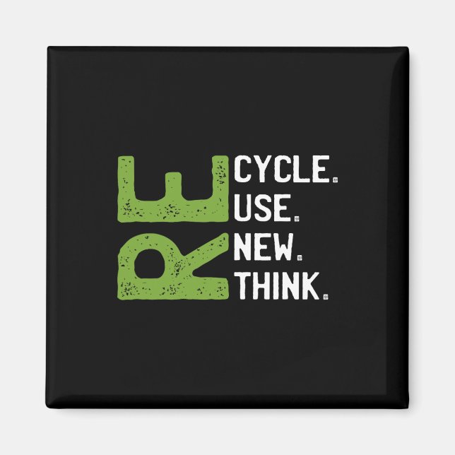 Aimant Recycler réutiliser Renouveler l'environnement de  (Devant)