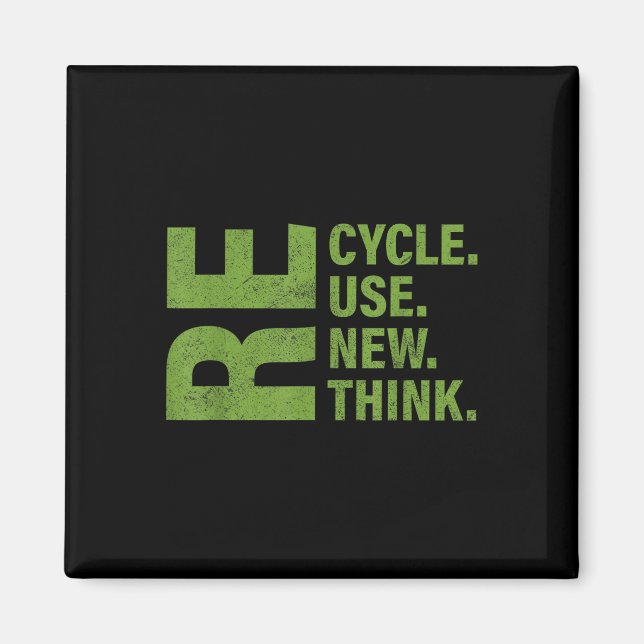 Aimant Recycler réutiliser Renouveler l'environnement de  (Devant)