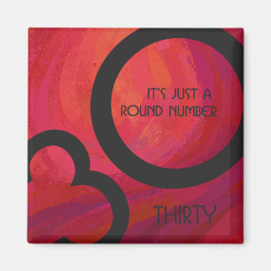 Aimant Red 30 Dix Anniversaire