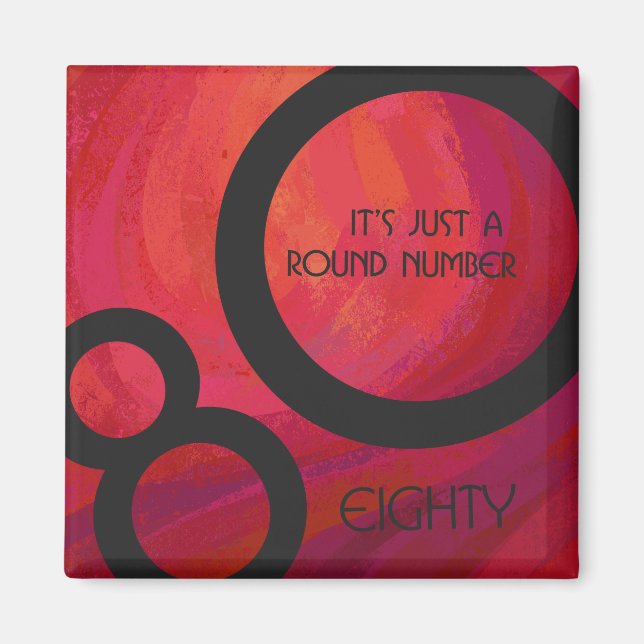 Aimant Red 80 Dix Anniversaire (Devant)