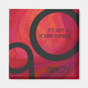 Aimant Red 90 Dix Anniversaire