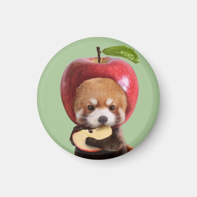 Aimant Red Apple Panda (Devant)
