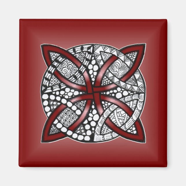 Aimant Red Celtic Knot Original (Devant)